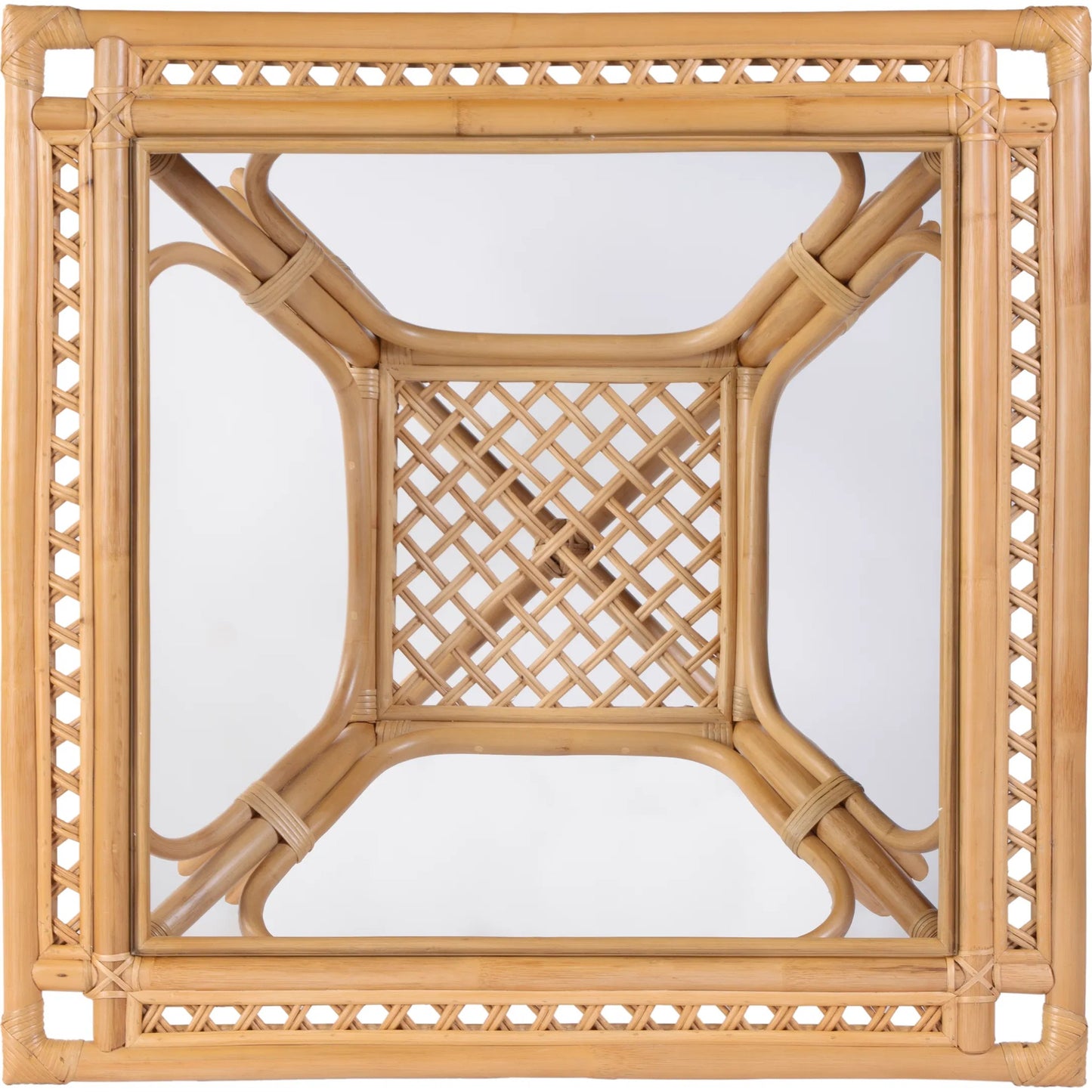 006 SI-2448120 | Additional Silo | Antigua Dining Table by Butler Specialty Company in natural rattan. Made from rattan, glass in a rustic style.