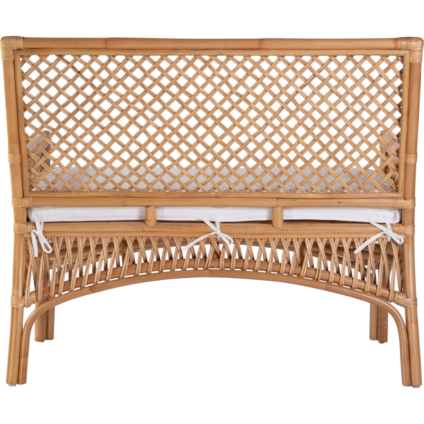 004 SI-2448118 | Additional Silo | Antigua Dining Bench by Butler Specialty Company in natural rattan. Made from rattan, foam, fabric in a rustic style.