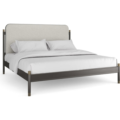 Campaign Bed by Caracole in bronze, champagne gold. Made from unique in a modern style.