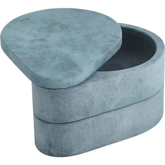 Alabaster Teardrop Double Box by Global Views. Made from unique in a modern style.