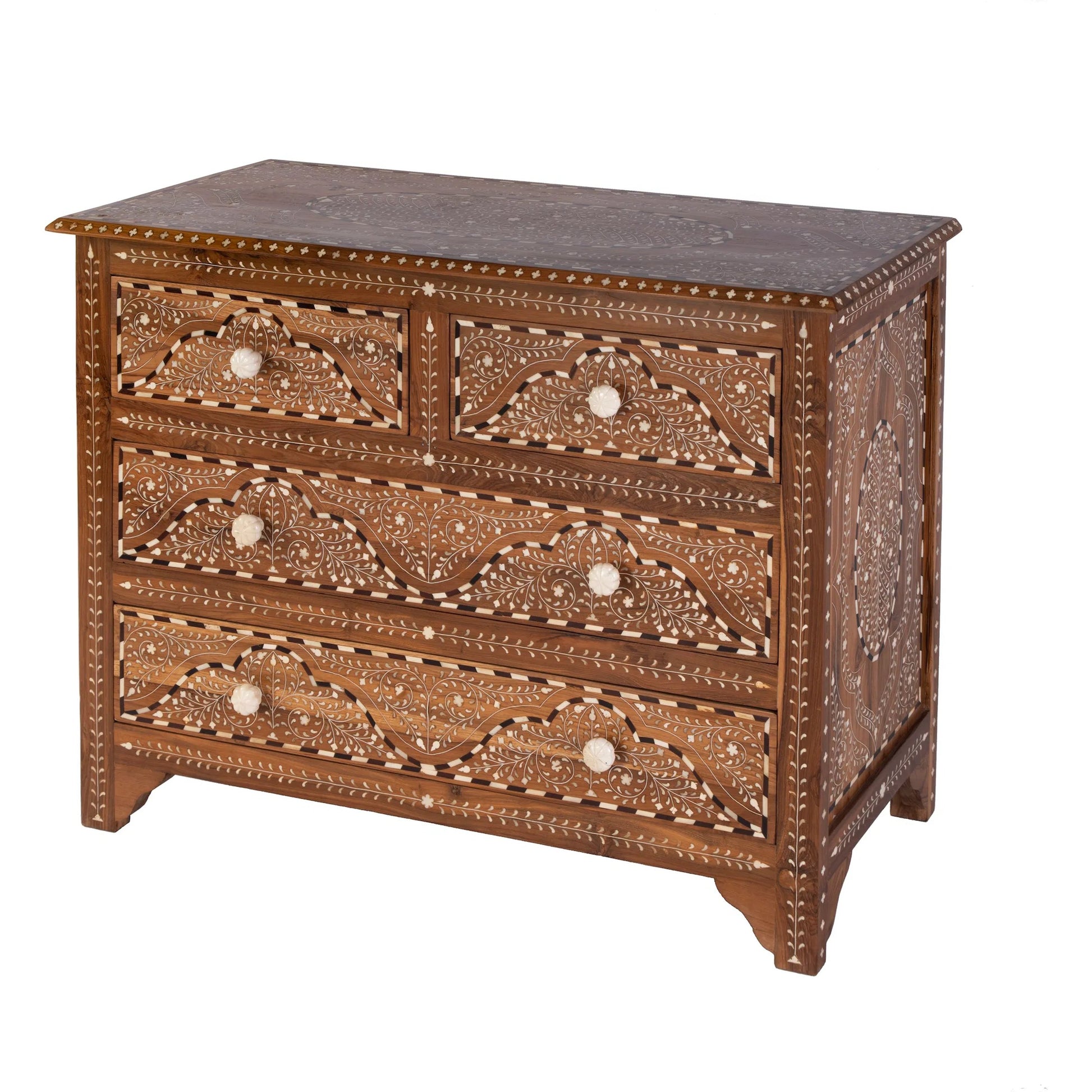 Rashmi Accent Chest by Butler Specialty Company in brown, bone inlay. Made from teak wood, bone in a traditional style.