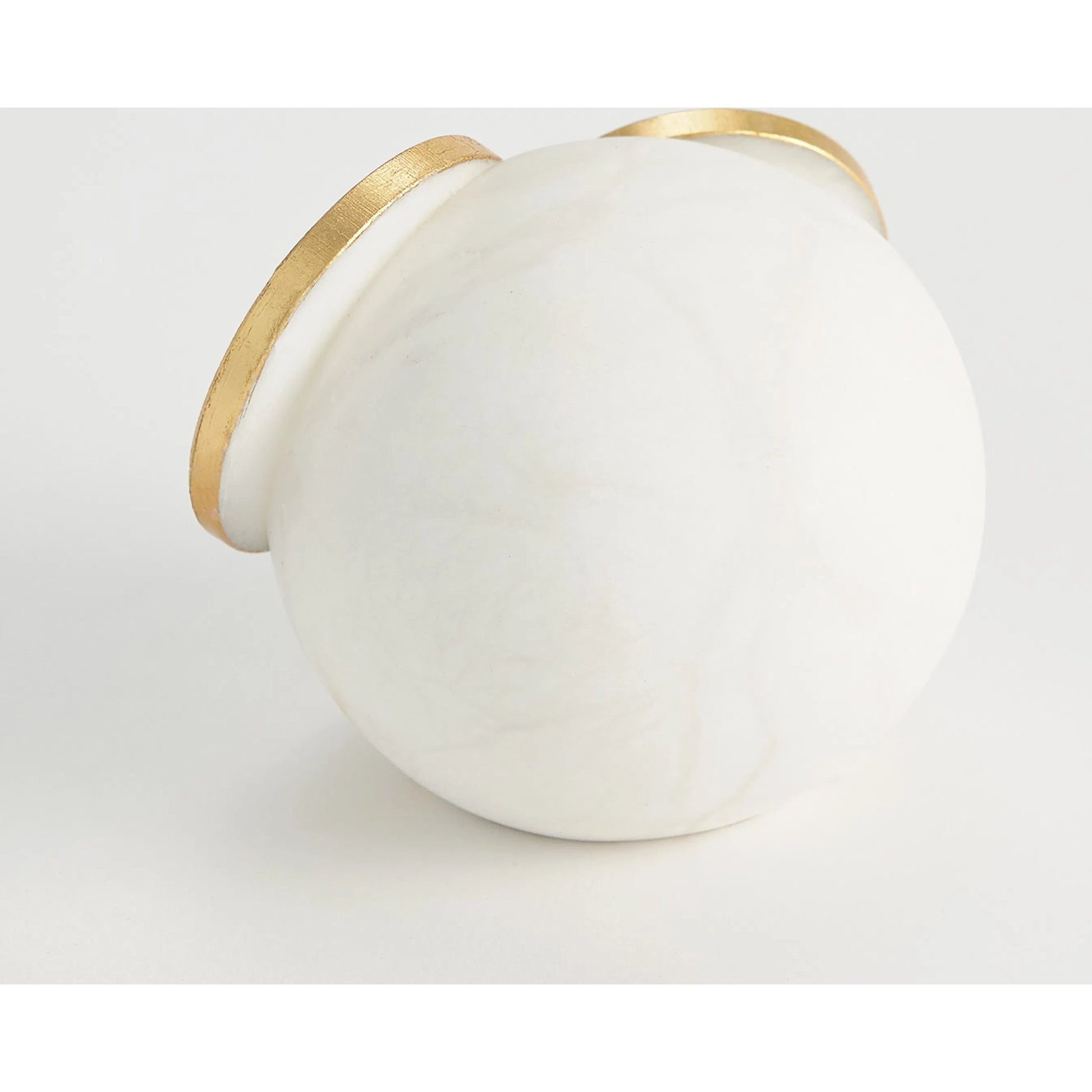 Alabaster Big Eyed Owl by Global Views in natural. Made from alabaster in a eclectic & global style.