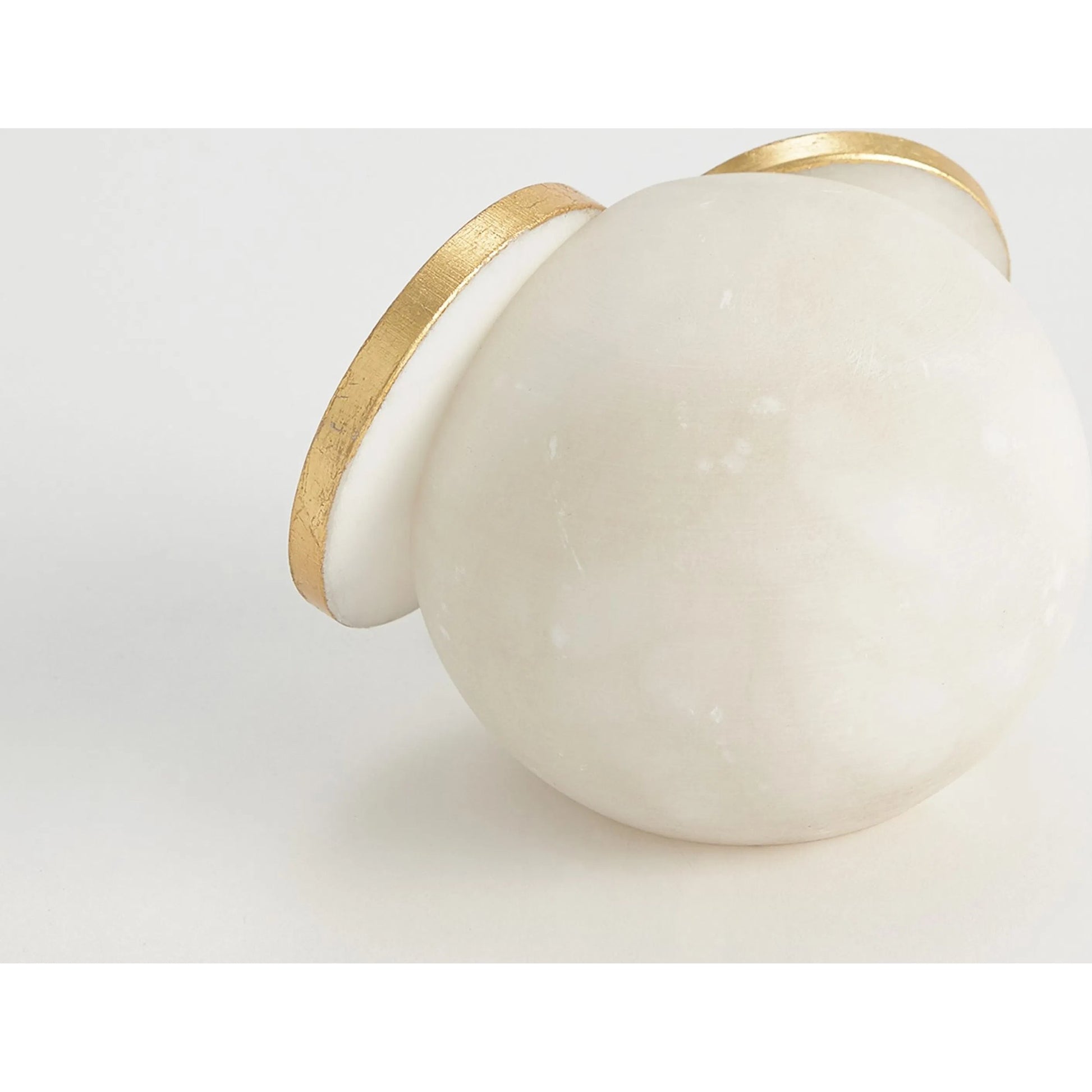 Alabaster Big Eyed Owl by Global Views in natural. Made from alabaster in a eclectic & global style.
