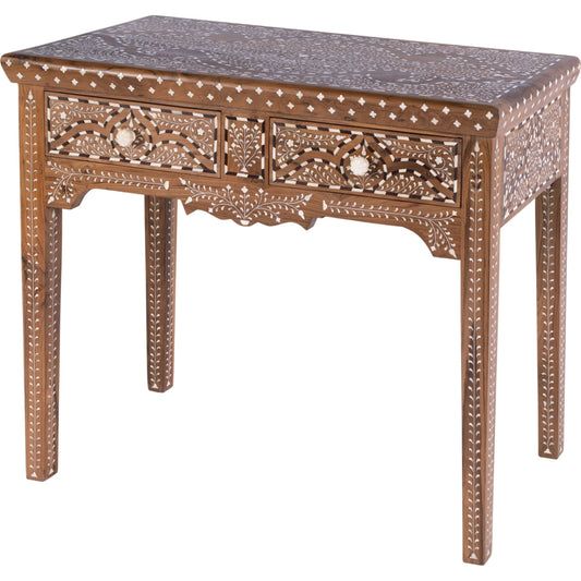 Rashmi Console Table by Butler Specialty Company in brown, bone inlay. Made from teak, bone in a eclectic & global style.