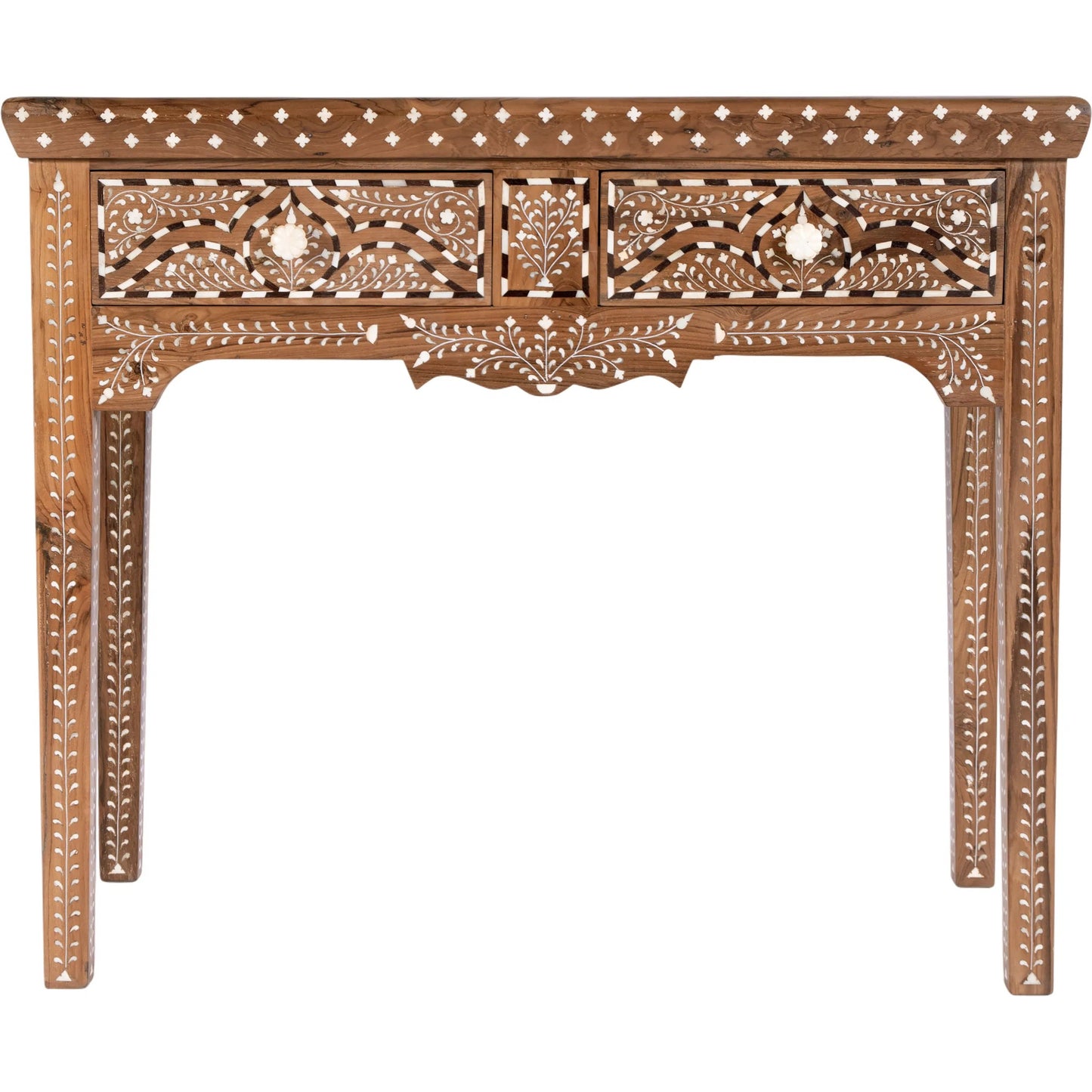 003 SI-2472711 | Additional Silo | Rashmi Console Table by Butler Specialty Company in brown, bone inlay. Made from teak, bone in a eclectic & global style.
