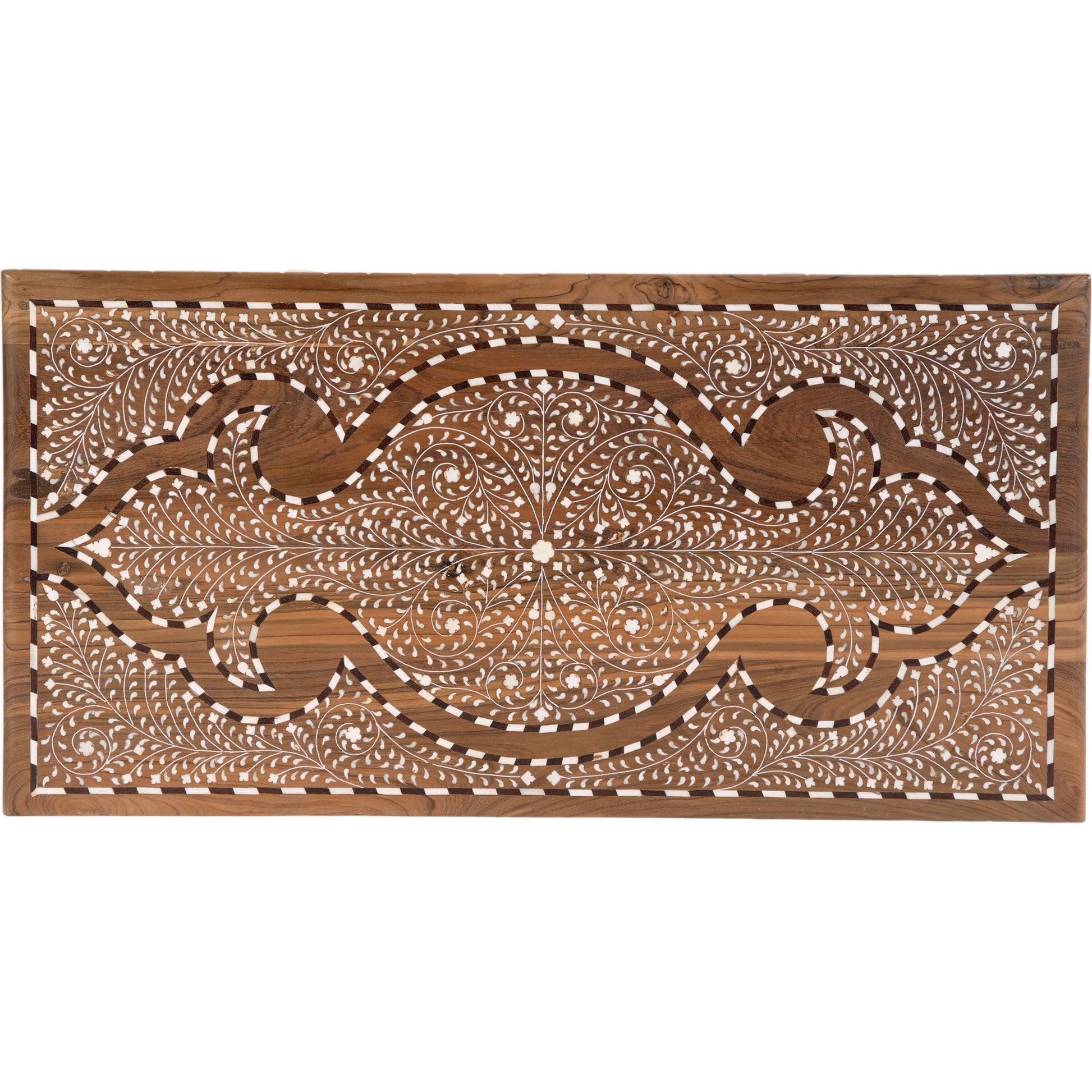 Rashmi Console Table by Butler Specialty Company in brown, bone inlay. Made from teak, bone in a eclectic & global style.