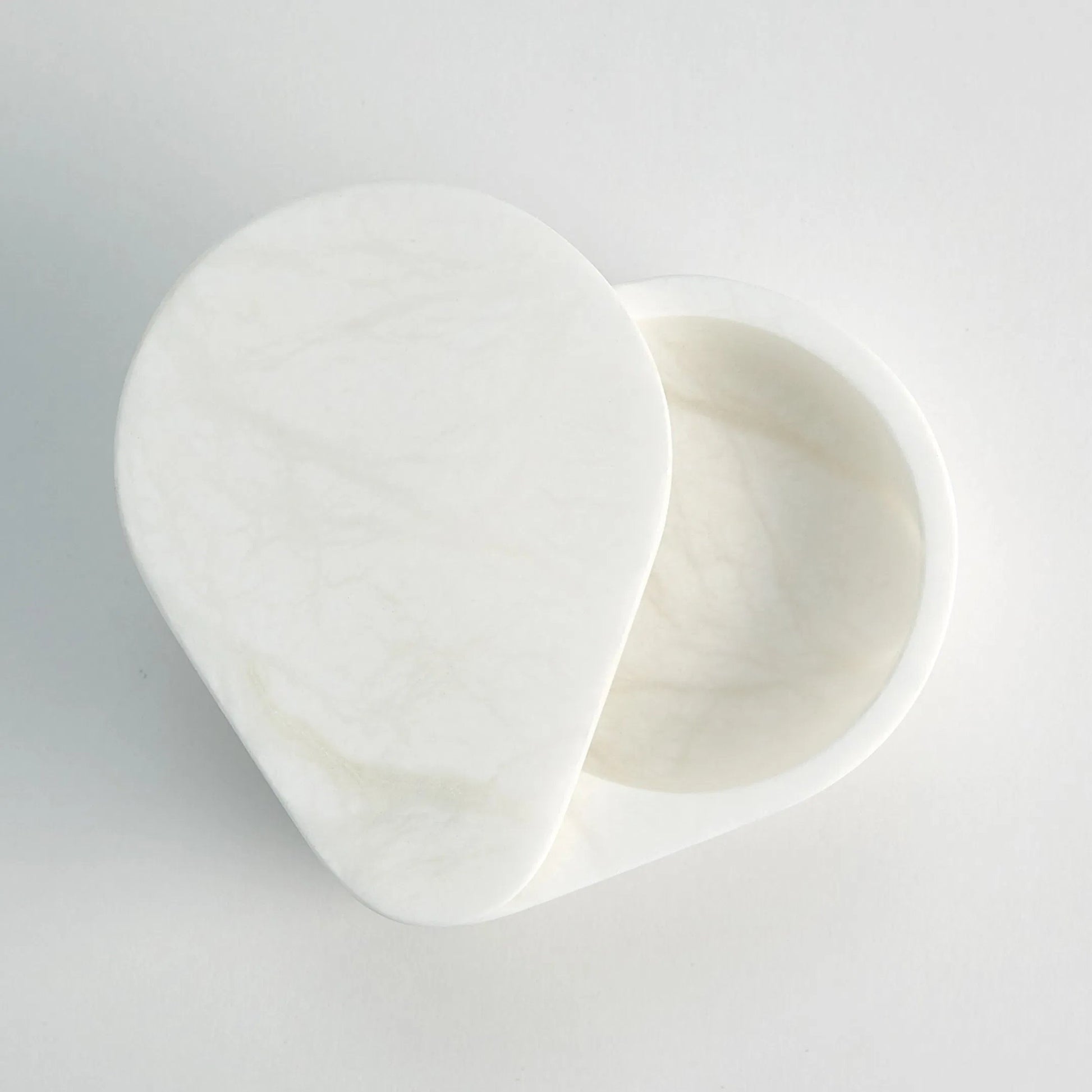 Alabaster Teardrop Double Box by Global Views. Made from unique in a modern style.