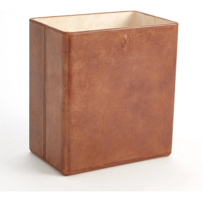 Signature Tobacco Covered Box by Global Views in tobacco and leather. Made from unique in a traditional style.