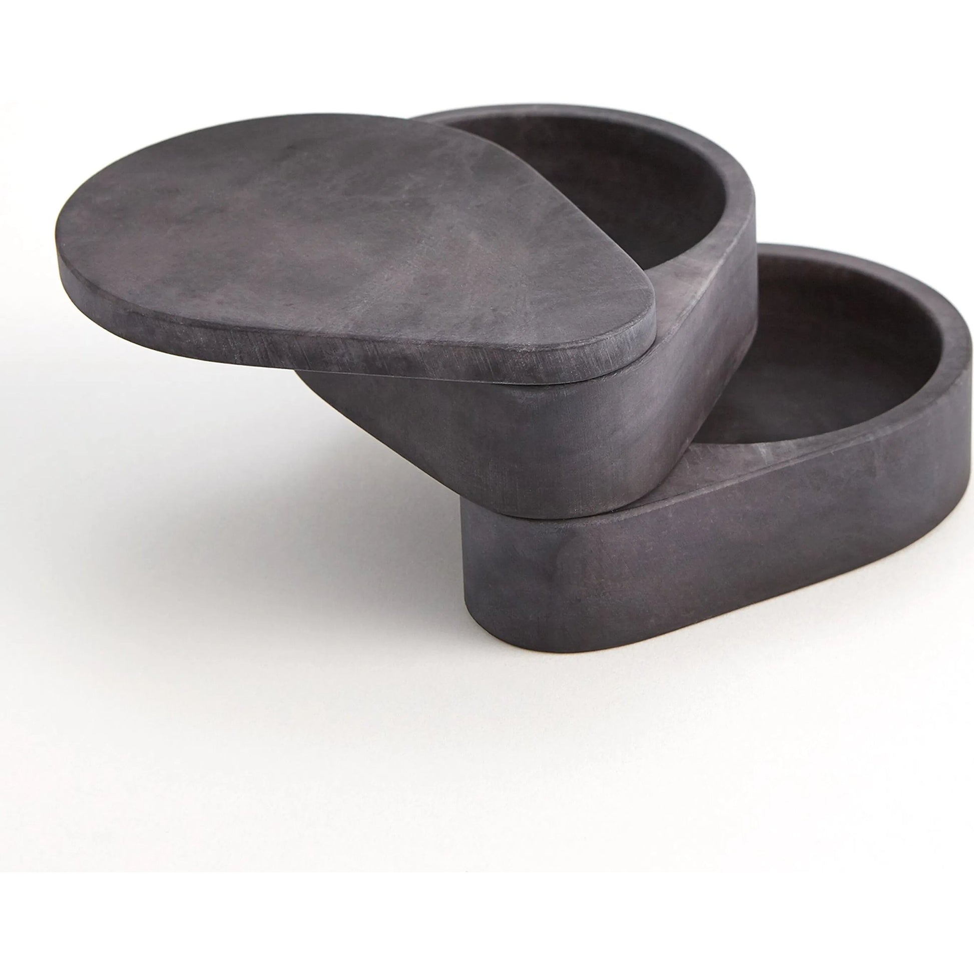 Alabaster Teardrop Double Box by Global Views. Made from unique in a modern style.