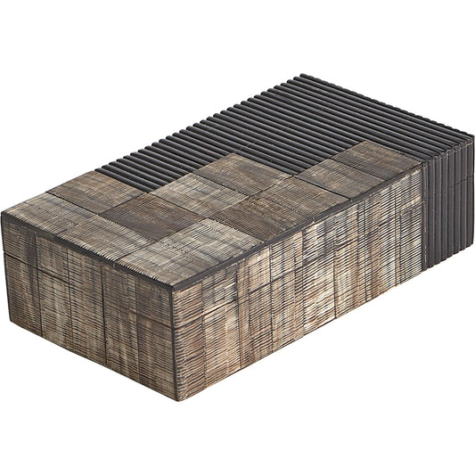 Gilles Ribbed Horn/Resin Box by Global Views. Made from unique in a modern style.