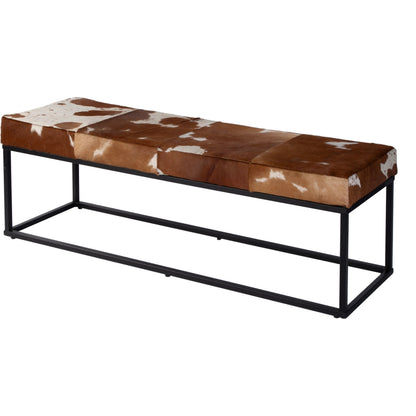 Stinson Accent Bench by Butler Specialty Company. Made from iron, leather, engineered wood in a cottage & farmhouse style.
