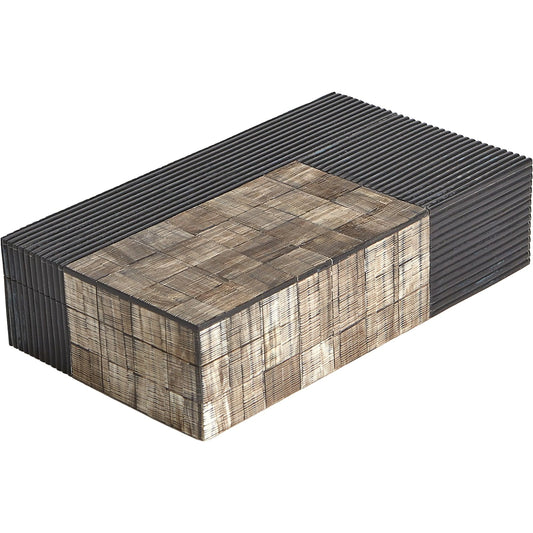 Gilles Ribbed Horn/Resin Box by Global Views. Made from unique in a modern style.