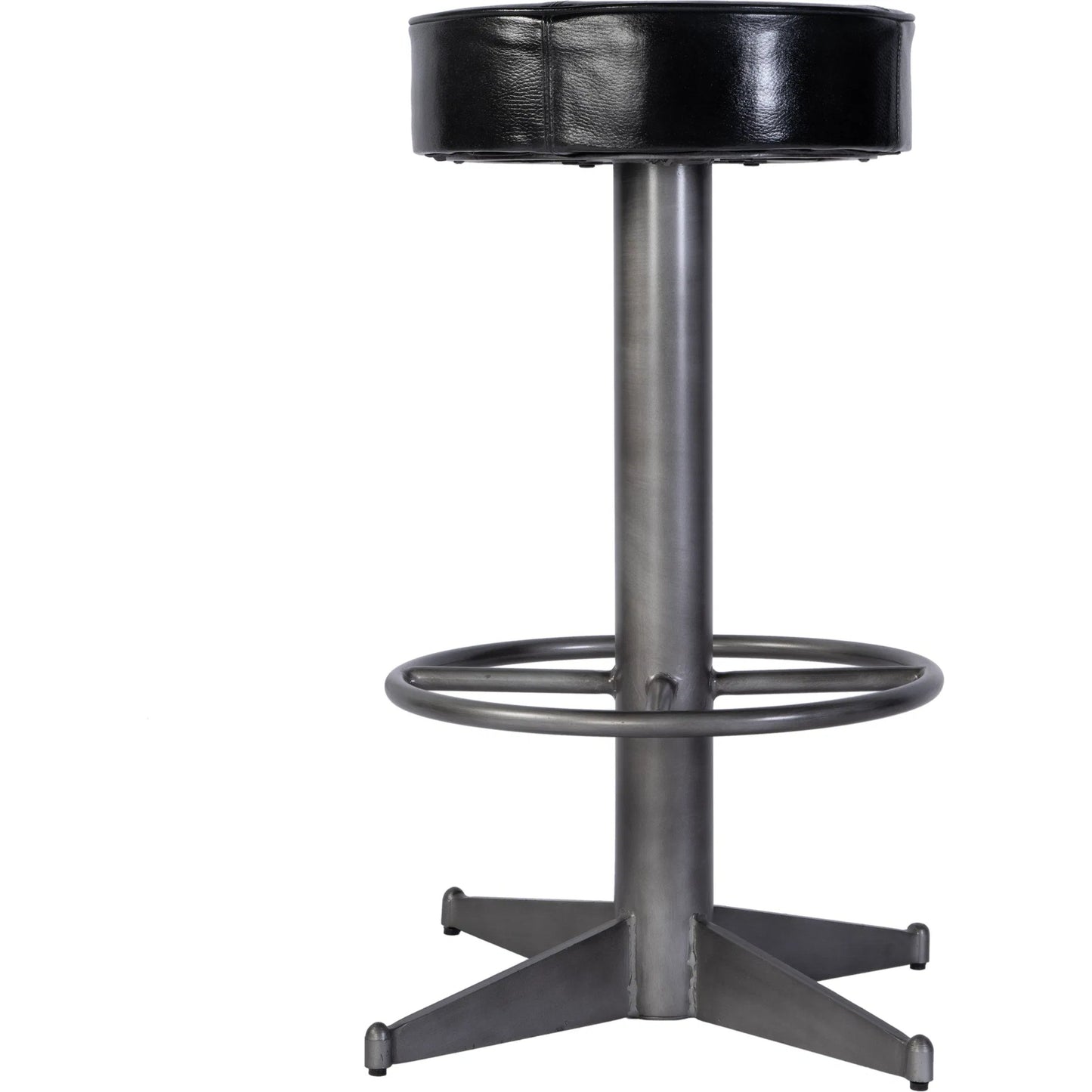 002 SI-2458710 | Additional Silo | Malcolm Bar Stool by Butler Specialty Company in black leather. Made from iron, leather, engineered wood in a modern style.
