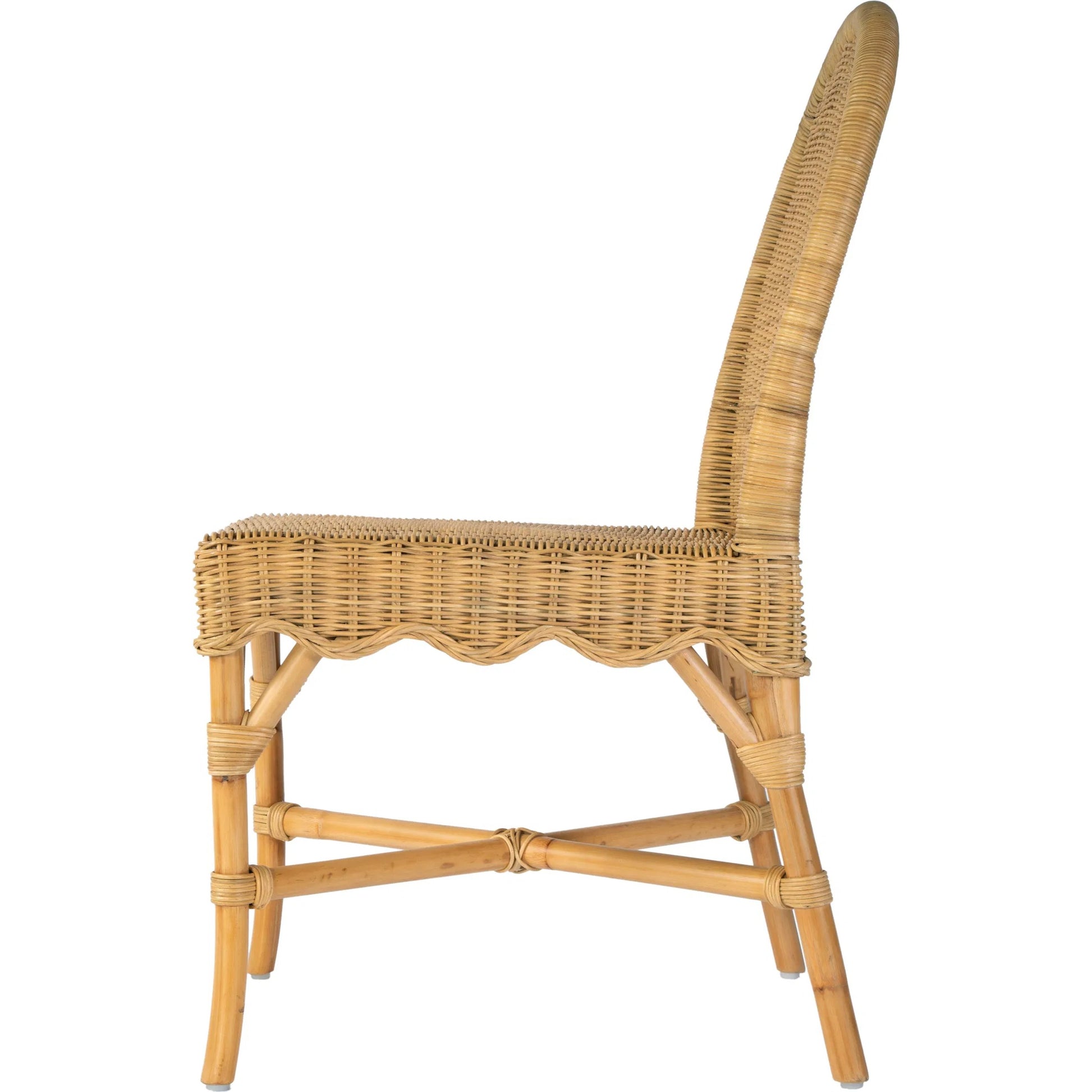Flora Dining Chair by Butler Specialty Company in natural rattan. Made from rattan in a rustic style.