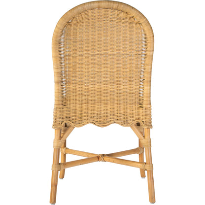 Flora Dining Chair by Butler Specialty Company in natural rattan. Made from rattan in a rustic style.