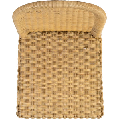 Flora Dining Chair by Butler Specialty Company in natural rattan. Made from rattan in a rustic style.