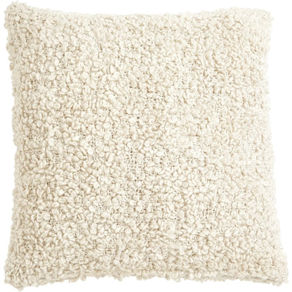 Textured Boucle Pillow by Global Views. Made from surface: 100% polyester in a rustic style.