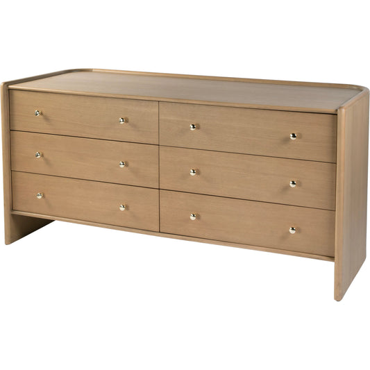 Colin Dresser by Butler Specialty Company in light oak. Made from mdf, pine, plywood, oak, acacia in a unique style.