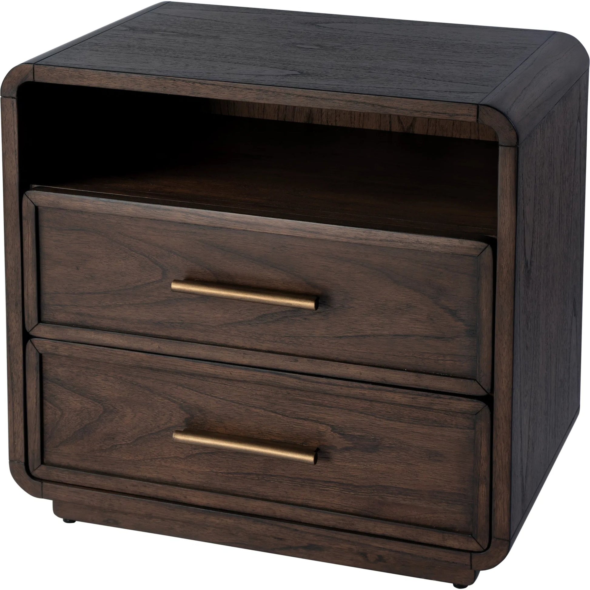 Keenan Nightstand by Butler Specialty Company in brown sugar espresso. Made from mdf, mindi, mindi veneer, laminated veneer lumber, plywood in a traditional style.