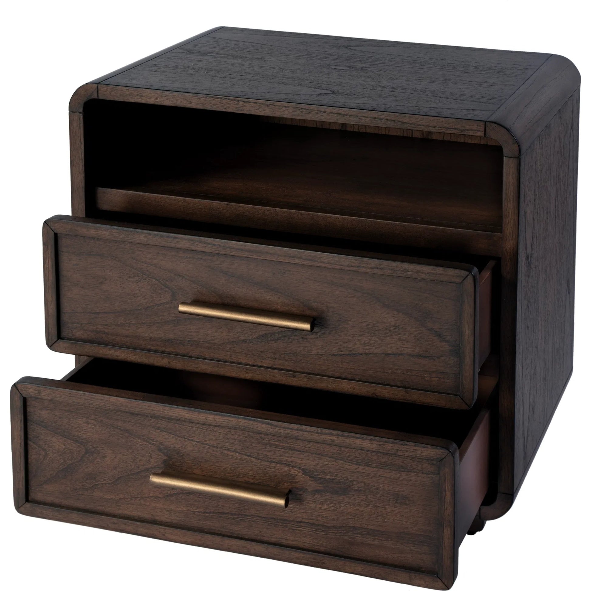 Keenan Nightstand by Butler Specialty Company in brown sugar espresso. Made from mdf, mindi, mindi veneer, laminated veneer lumber, plywood in a traditional style.