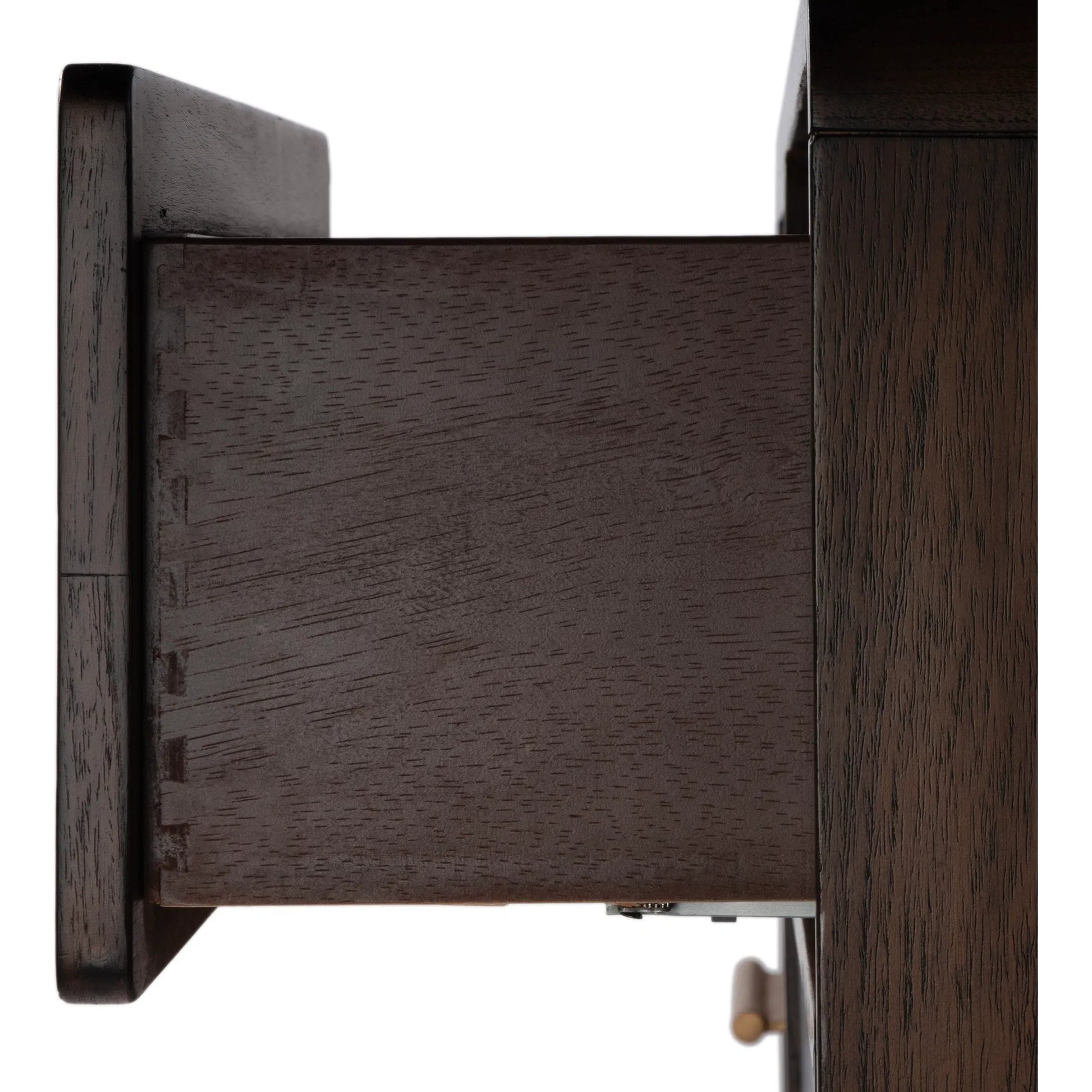 Keenan Nightstand by Butler Specialty Company in brown sugar espresso. Made from mdf, mindi, mindi veneer, laminated veneer lumber, plywood in a traditional style.