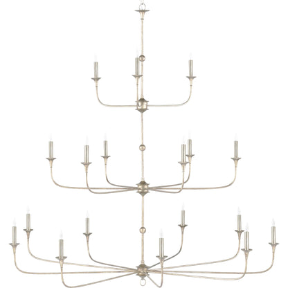 Nottaway Grande Chandelier by Currey and Company. Made from wrought iron in a traditional style.