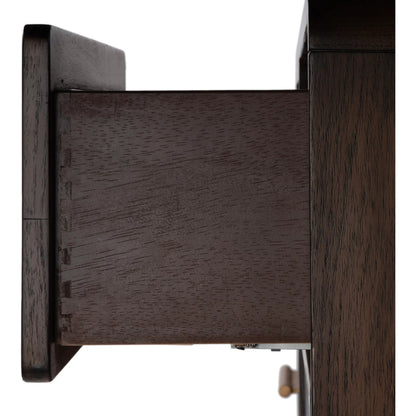 Keenan Dresser by Butler Specialty Company in brown sugar espresso. Made from mdf, mindi, mindi veneer, laminated veneer lumber, plywood in a traditional style.