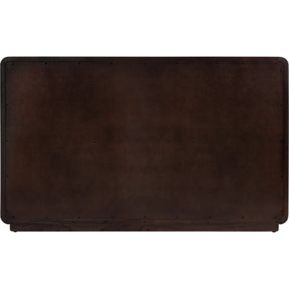 Keenan Dresser by Butler Specialty Company in brown sugar espresso. Made from mdf, mindi, mindi veneer, laminated veneer lumber, plywood in a traditional style.