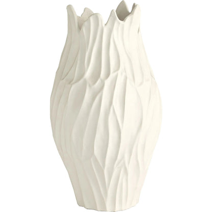 Bloom Vase by Global Views in matte white. Made from unique in a modern style.