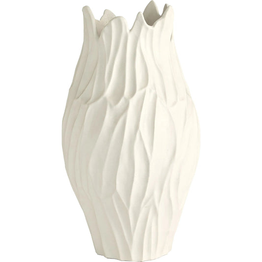 Bloom Vase by Global Views in matte white. Made from unique in a modern style.