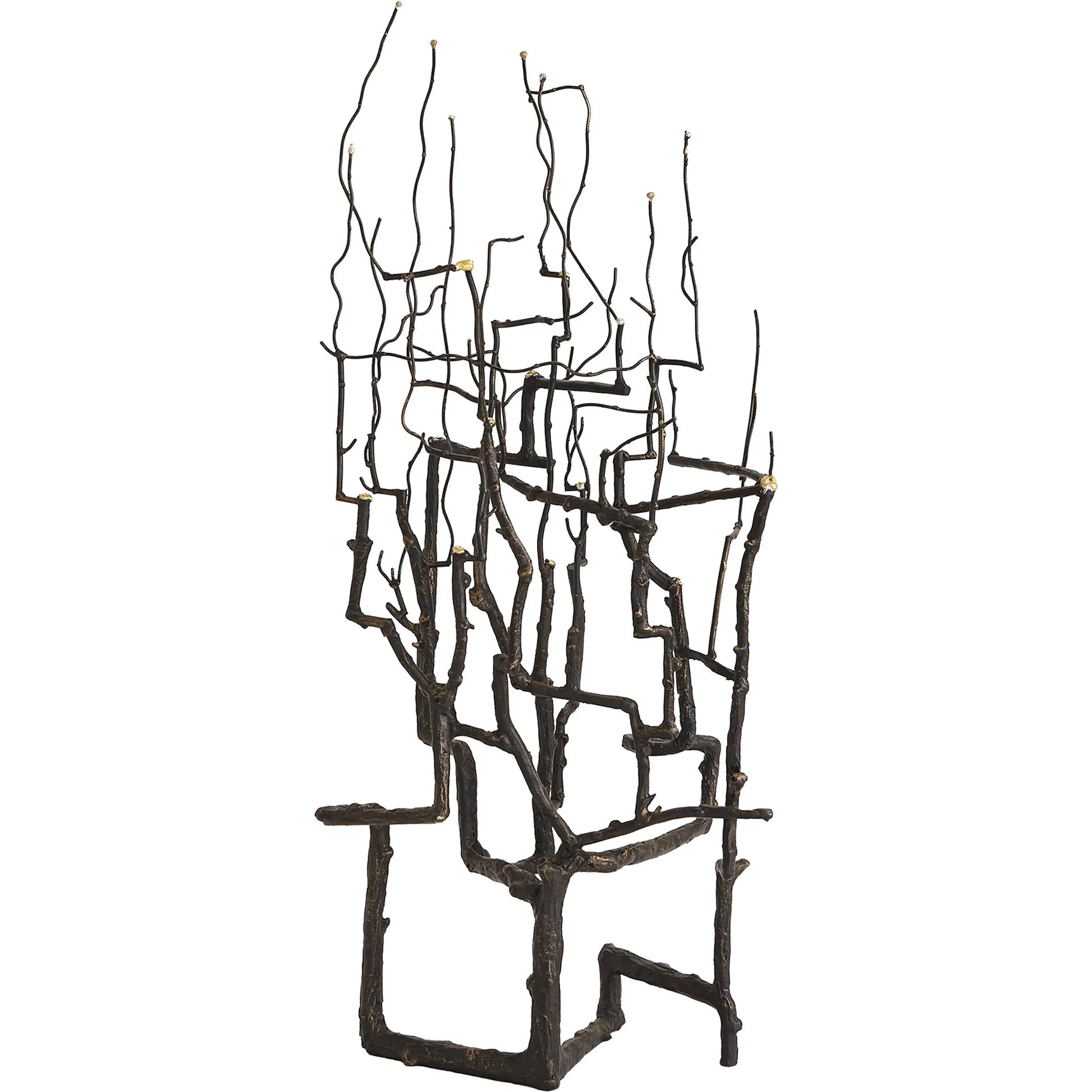 Willow Sculpture by Global Views in bronze. Made from unique in a modern style.