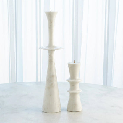 Center Flair Candle Stand by Global Views in marble. Made from unique in a modern style.