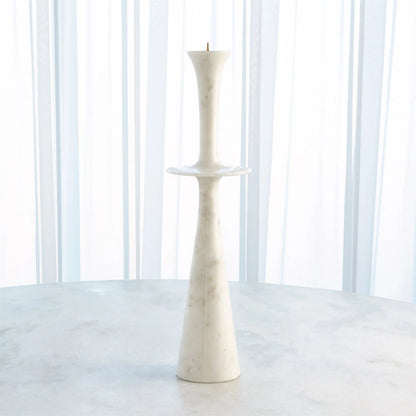 Center Flair Candle Stand by Global Views in marble. Made from unique in a modern style.