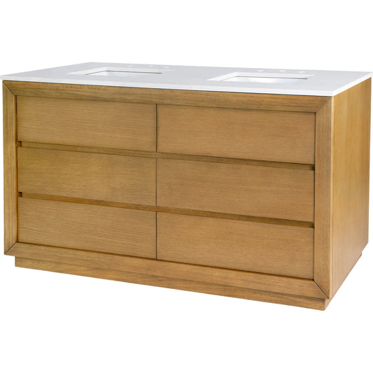 001 SI-2458685 | Primary Silo | Brady Bathroom Vanity by Butler Specialty Company in light natural. Made from mdf, eucalyptus, quartz, pine, ceramic, plywood, composite wood, veneer in a unique style.