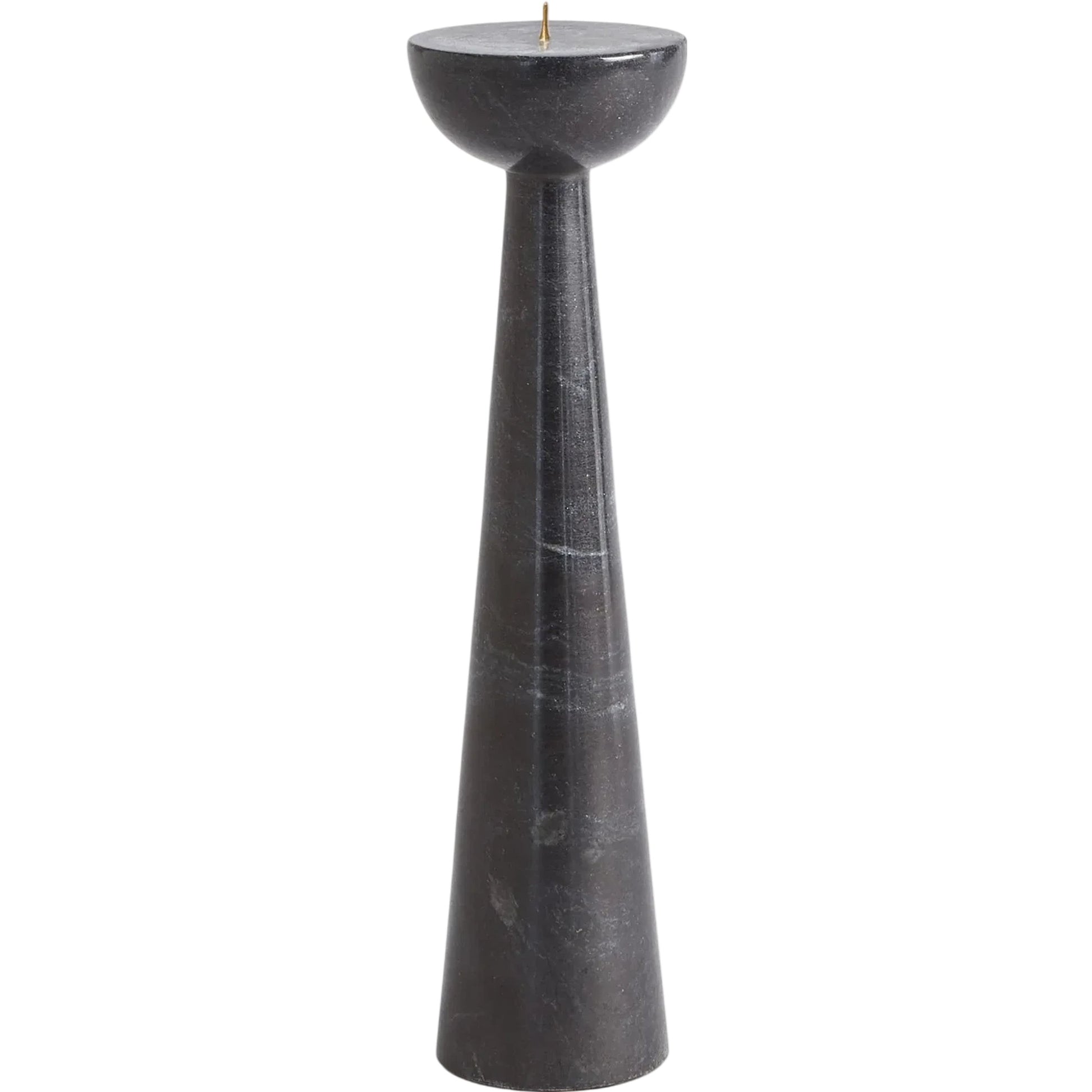 Round Top Candle Stand by Global Views. Made from marble in a transitional style.