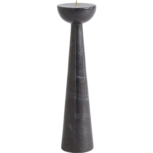 Round Top Candle Stand by Global Views. Made from marble in a transitional style.