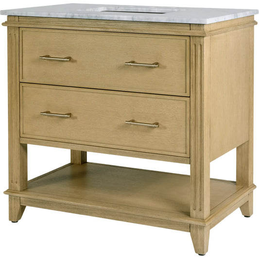 Lois Bathroom Vanity by Butler Specialty Company in light oak wire brushed. Made from mdf, eucalyptus, marble, pine, ceramic, plywood, composite wood, veneer in a unique style.