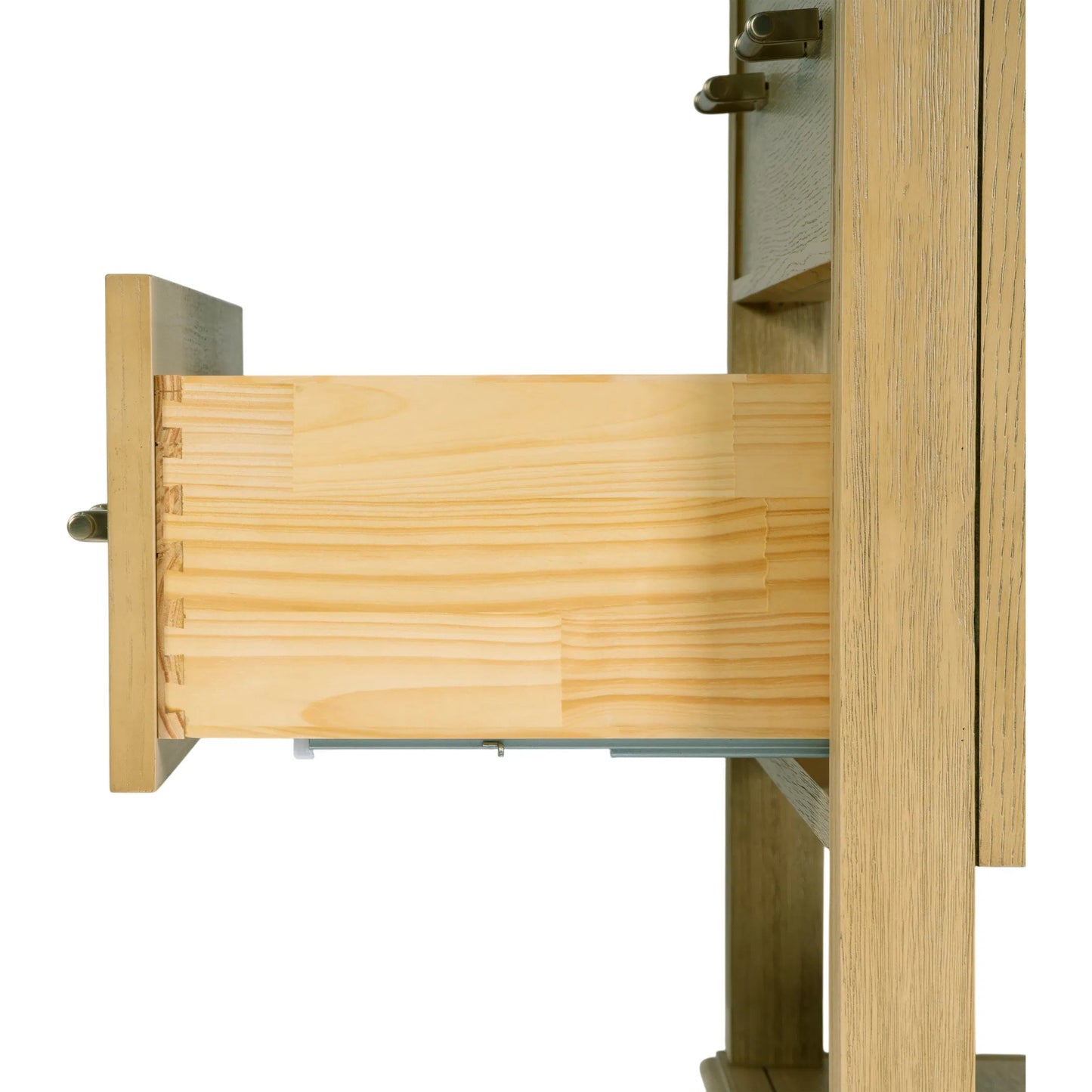 006 SI-2458709 | Closeup | Lois Bathroom Vanity by Butler Specialty Company in light oak wire brushed. Made from mdf, eucalyptus, marble, pine, ceramic, plywood, composite wood, veneer in a transitional style.