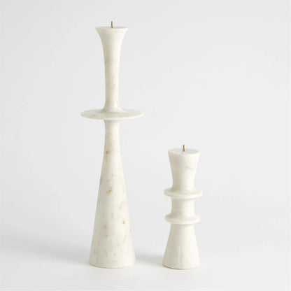 Center Flair Candle Stand by Global Views in marble. Made from unique in a modern style.
