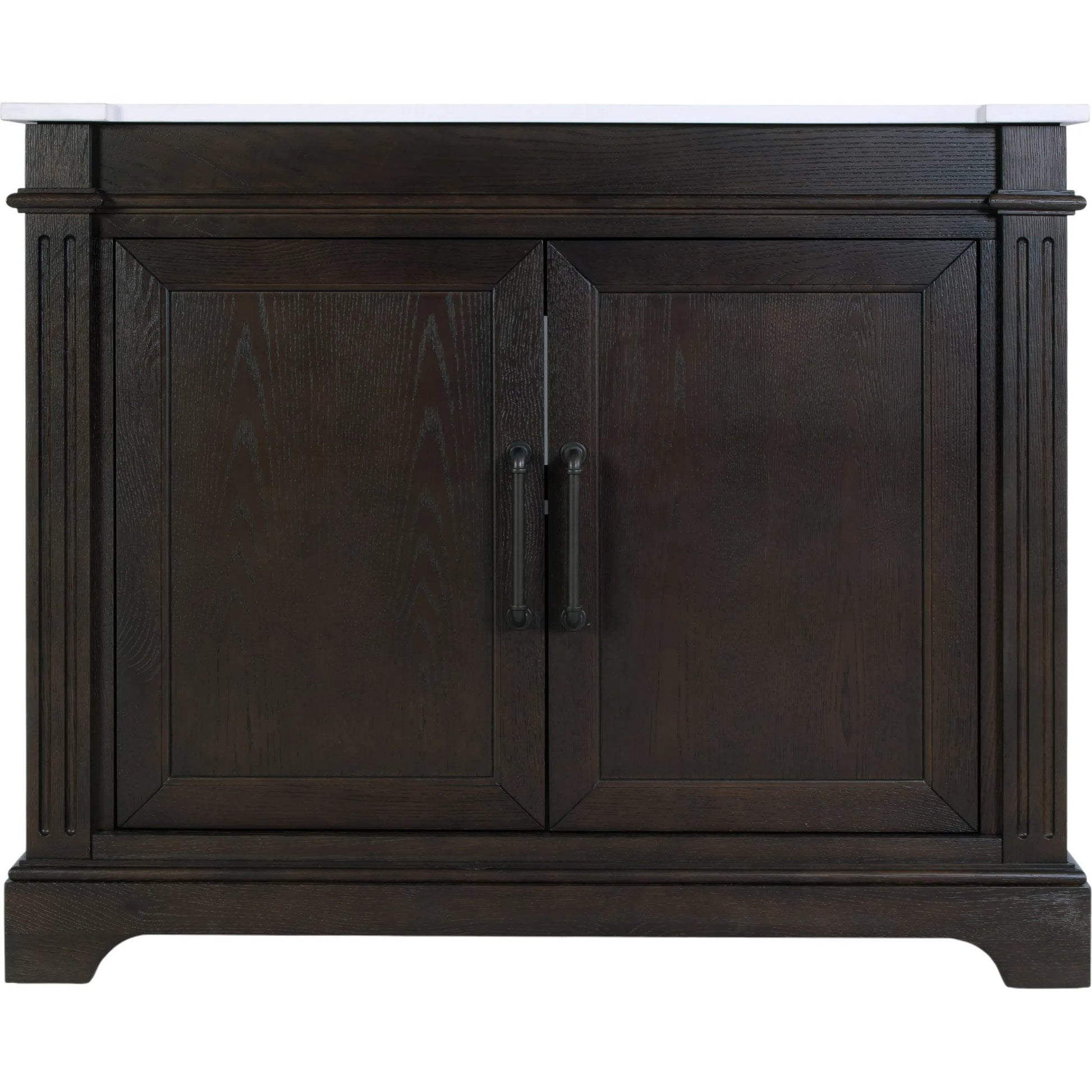 Maurice Bathroom Vanity by Butler Specialty Company in chocolate. Made from mdf, oak, quartz, acacia, ceramic, plywood, composite wood, veneer in a traditional style.