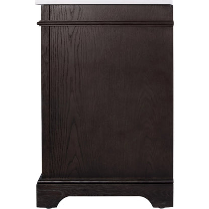 Maurice Bathroom Vanity by Butler Specialty Company in chocolate. Made from mdf, oak, quartz, acacia, ceramic, plywood, composite wood, veneer in a traditional style.