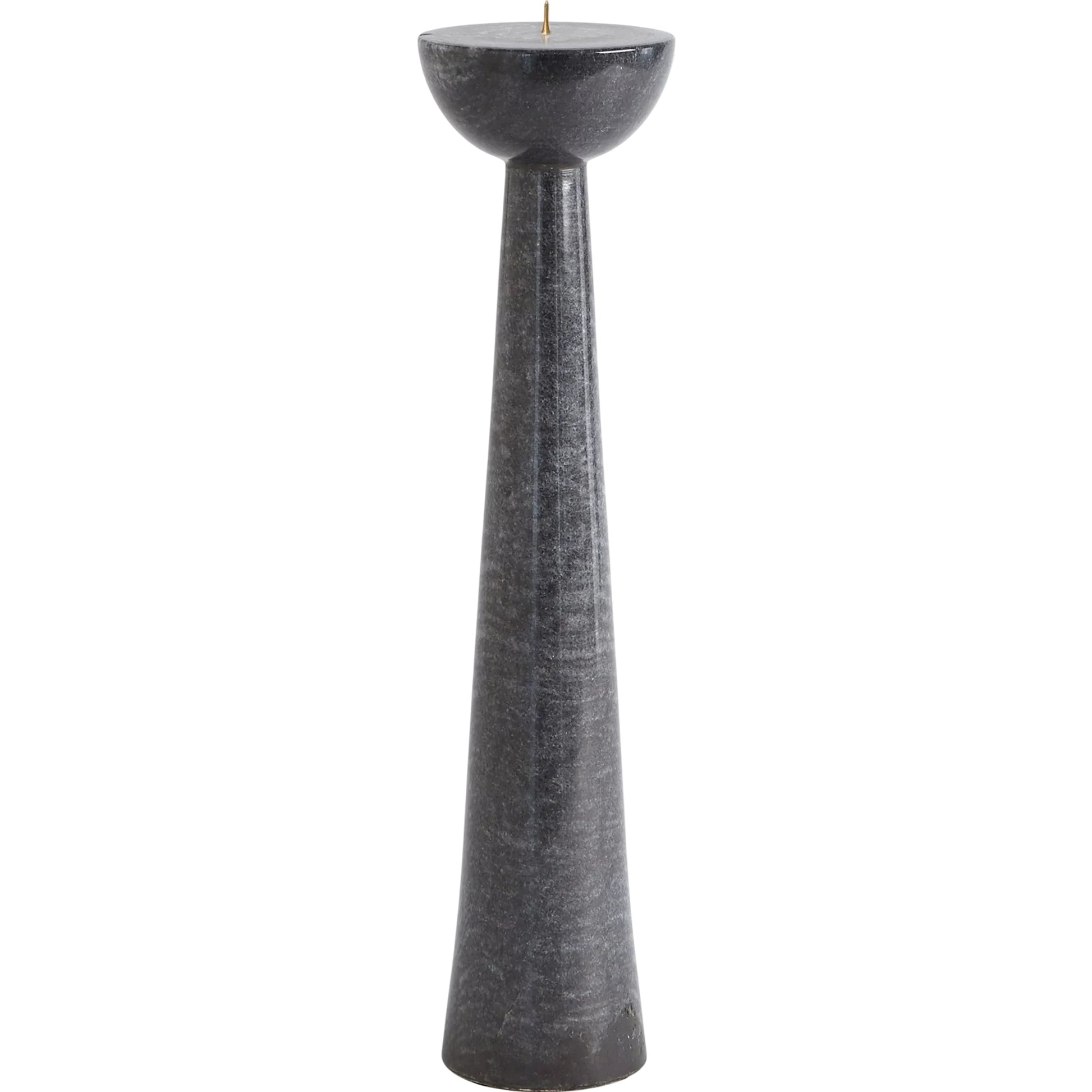 Round Top Candle Stand by Global Views. Made from marble in a transitional style.