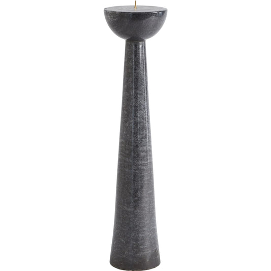 Round Top Candle Stand by Global Views. Made from marble in a transitional style.