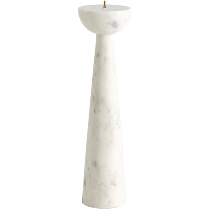 Round Top Candle Stand by Global Views. Made from marble in a transitional style.