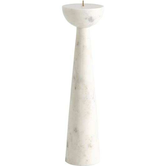 Round Top Candle Stand by Global Views. Made from marble in a transitional style.