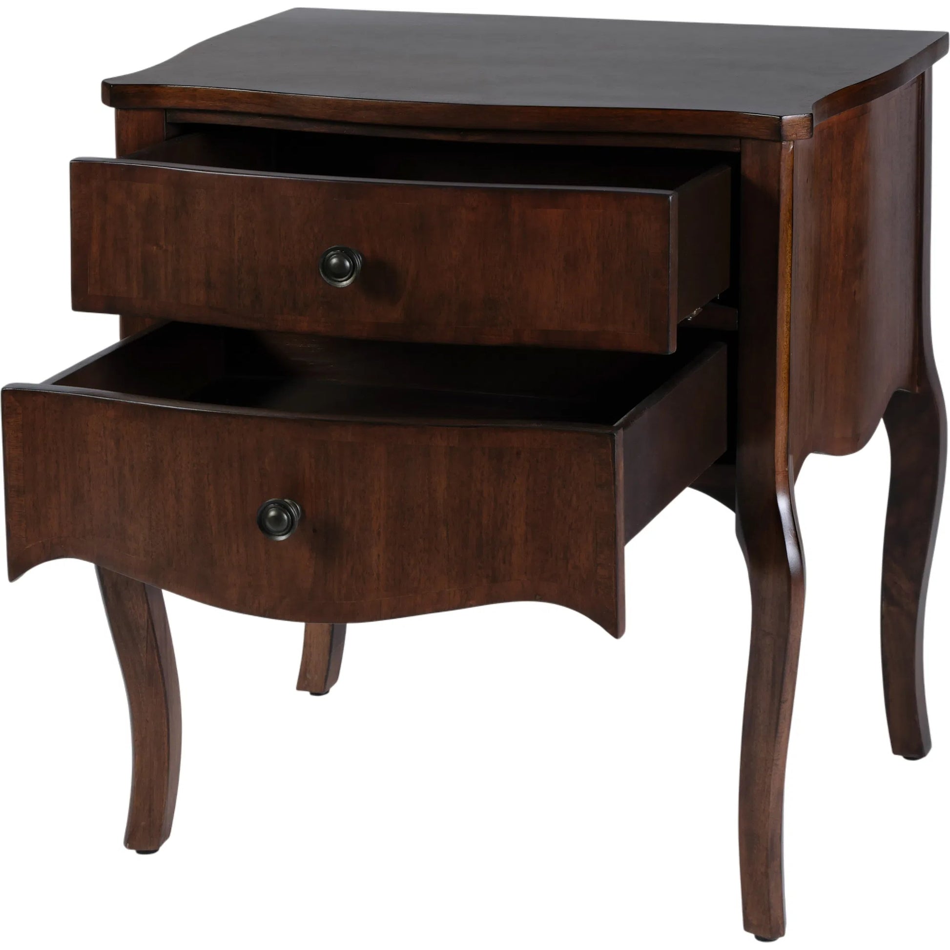 Beasley Nightstand by Butler Specialty Company in brown and olive ash. Made from mahogany, mdf, mahogany veneer, laminated veneer lumber in a unique style.