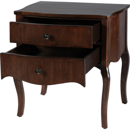 Beasley Nightstand by Butler Specialty Company in brown and olive ash. Made from mahogany, mdf, mahogany veneer, laminated veneer lumber in a unique style.