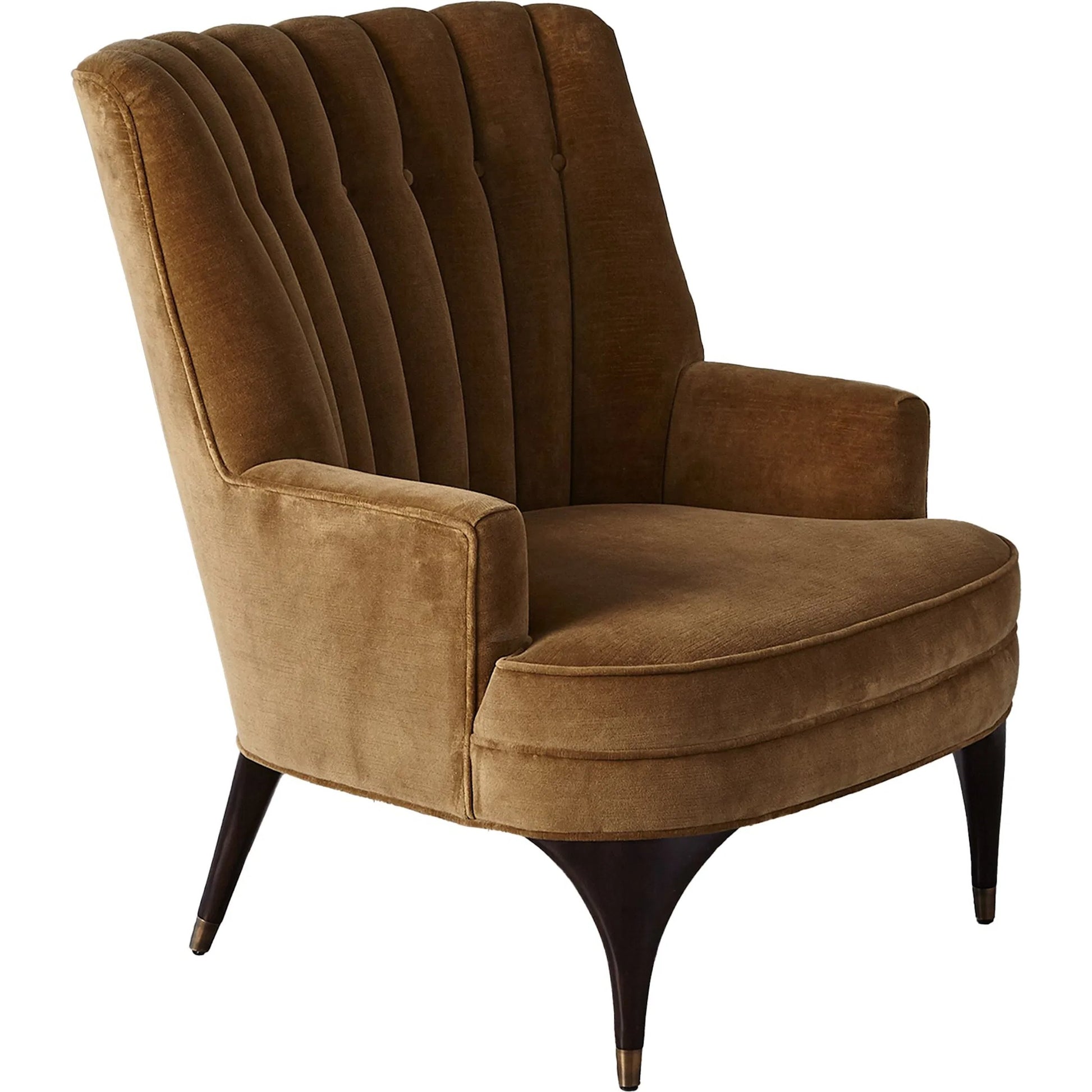 Duncan Chair by Global Views. Made from rubberwood, wood, fabric, 100% cotton velvet made in usa, double rub: 50, 000 in a transitional style.