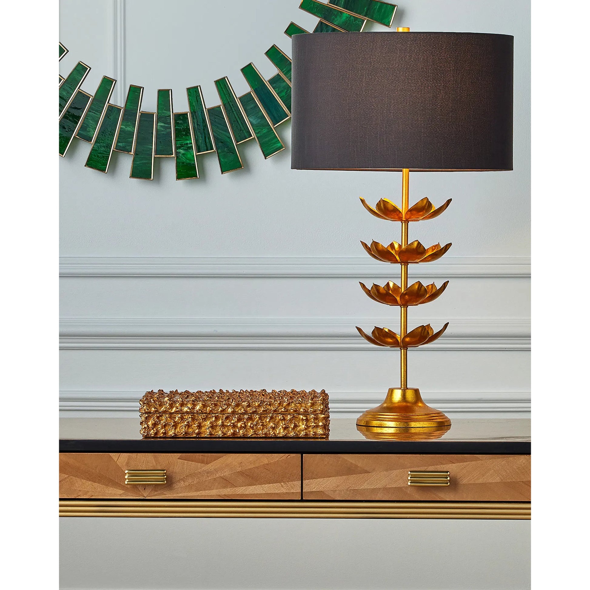 Kallista Desk by Currey and Company. Made from unique in a transitional style.