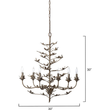 Blooming Chandelier by Jamie Young in black. Made from iron in a modern style.